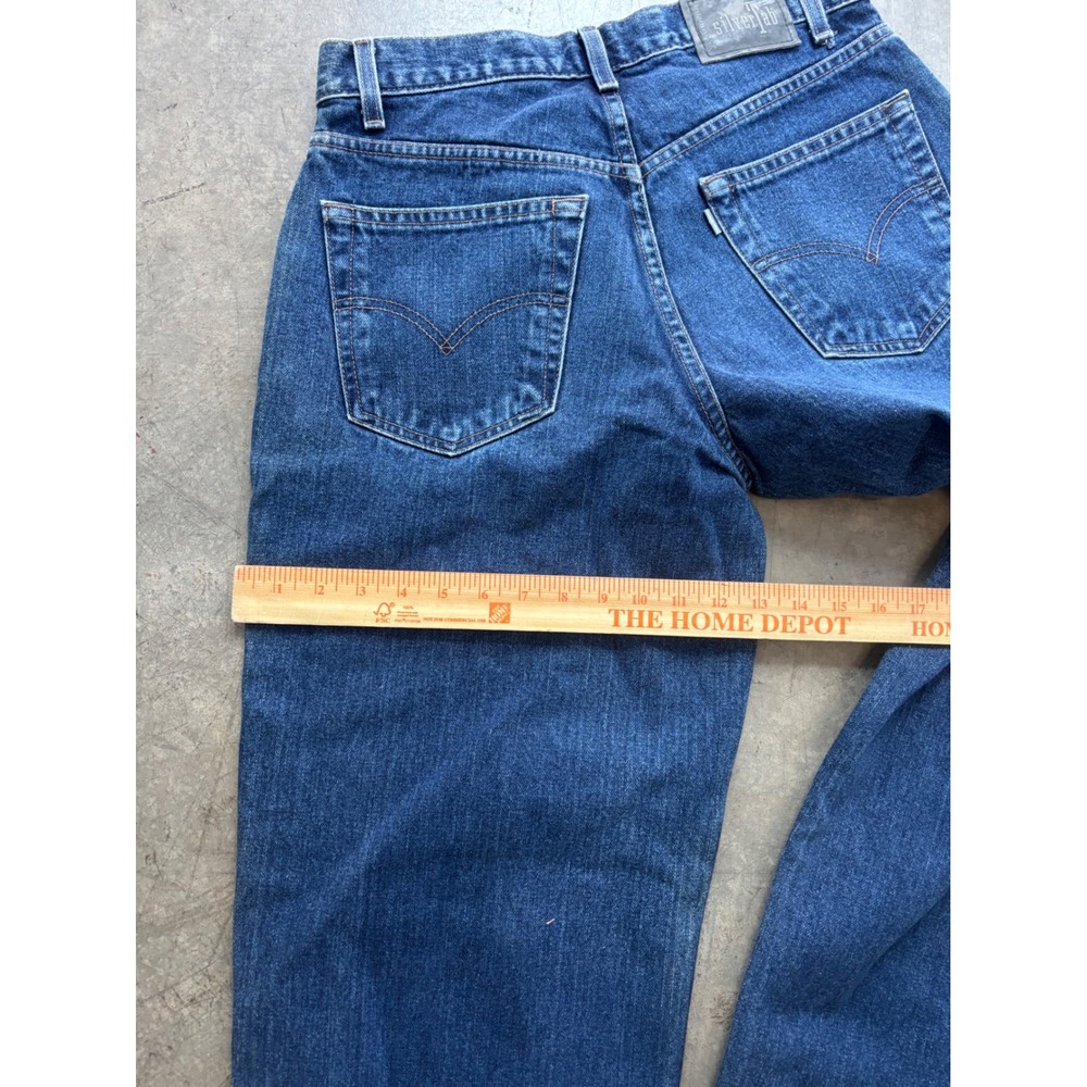 Vintage Y2K Levi's Silver Tab Baggy Dark Wash Denim Jeans - Picture 6 of 11